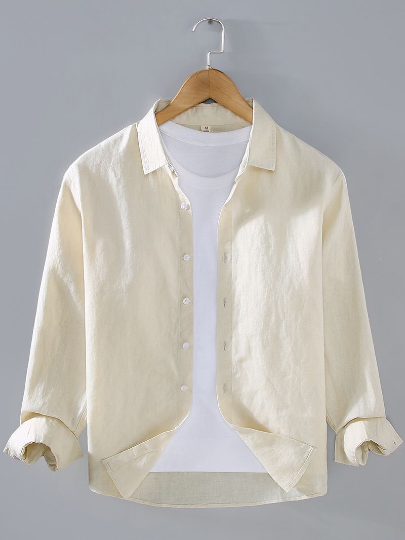 Premium Pure Linen Mens Casual Shirt