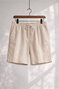 Mens Linen Blend Casual Shorts