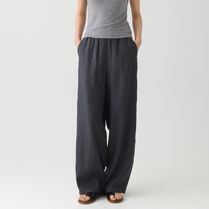 Women's Linen Wide Leg Pants