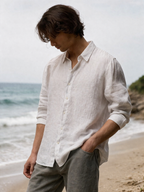 Premium Pure Linen Mens Casual Shirt