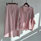 Women's Cotton Linen Shirt and Pants Set