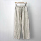 Men's Cotton Linen Wide Leg Casual Pants
