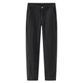 Mens Linen Blend Straight Leg Casual Trousers